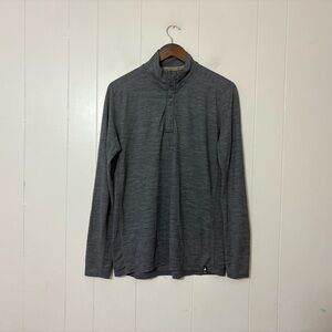 Smartwool Merino Sport 150 Quarter Zip Performance Top Men’s Size M Gray
